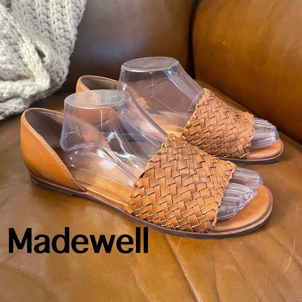 Madewell brown leather Sandals Size 10